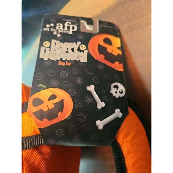 Halloween Dog Toy Pumpkin Jack Jack-o-lantern Tug Toy - Picture 2 of 4